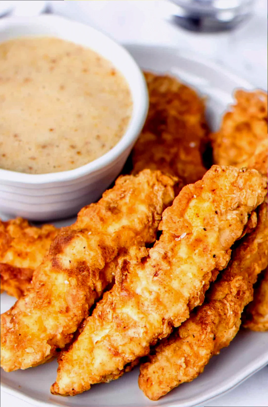 Pan fried chicken tenders